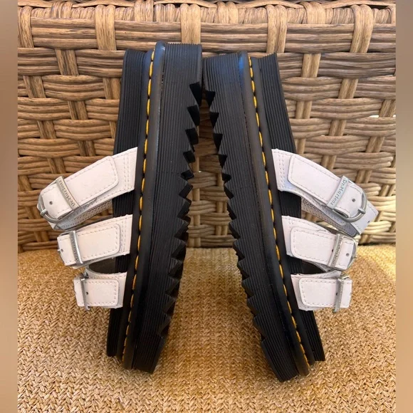 Dr. Martens White and Black Sandals - Picture 6 of 9